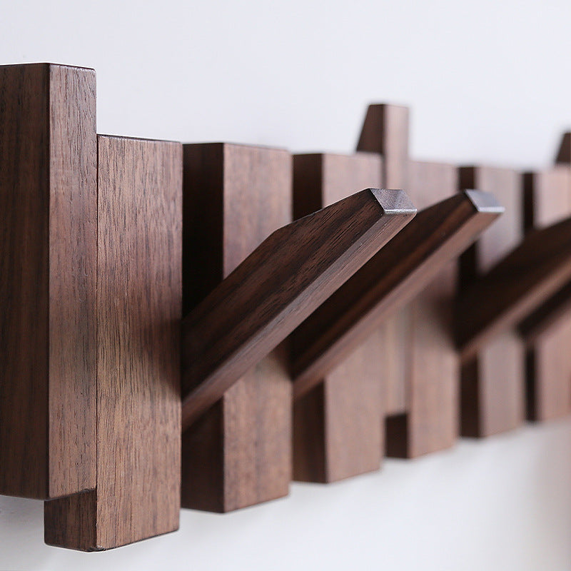 Modern Wooden Piano Key Wall Hook Rack