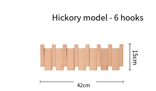 Modern Wooden Piano Key Wall Hook Rack
