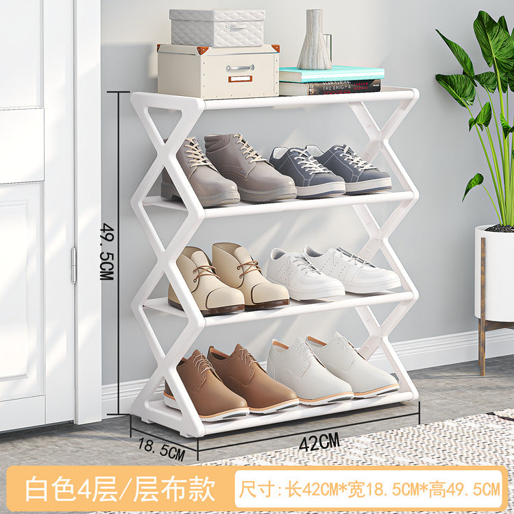 Modern X-Frame Shoe Rack