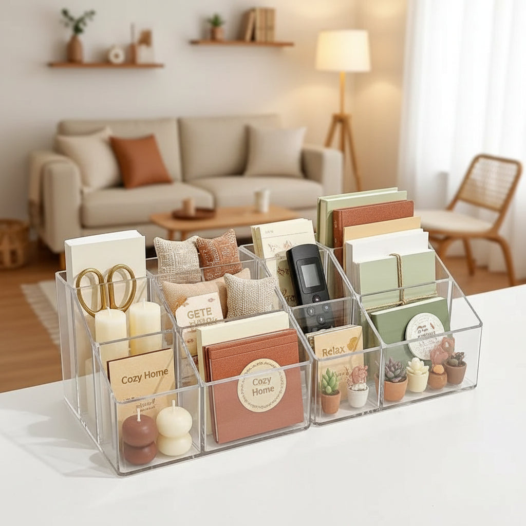 Clear Acrylic Desk Organizer