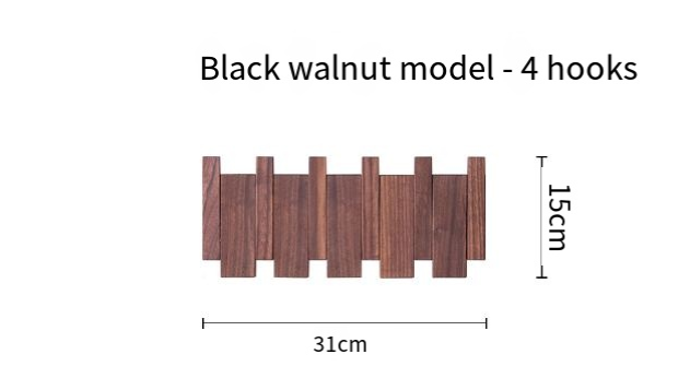 Modern Wooden Piano Key Wall Hook Rack