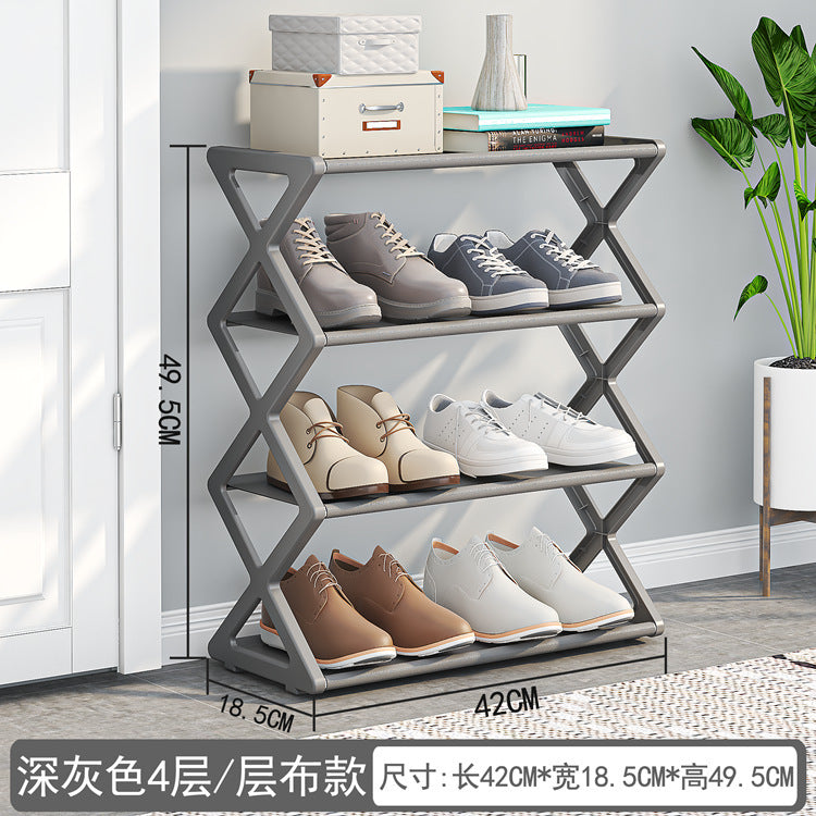 Modern X-Frame Shoe Rack