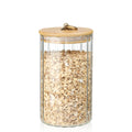 Modern Glass Storage Jar with Bamboo Lid – 32 oz