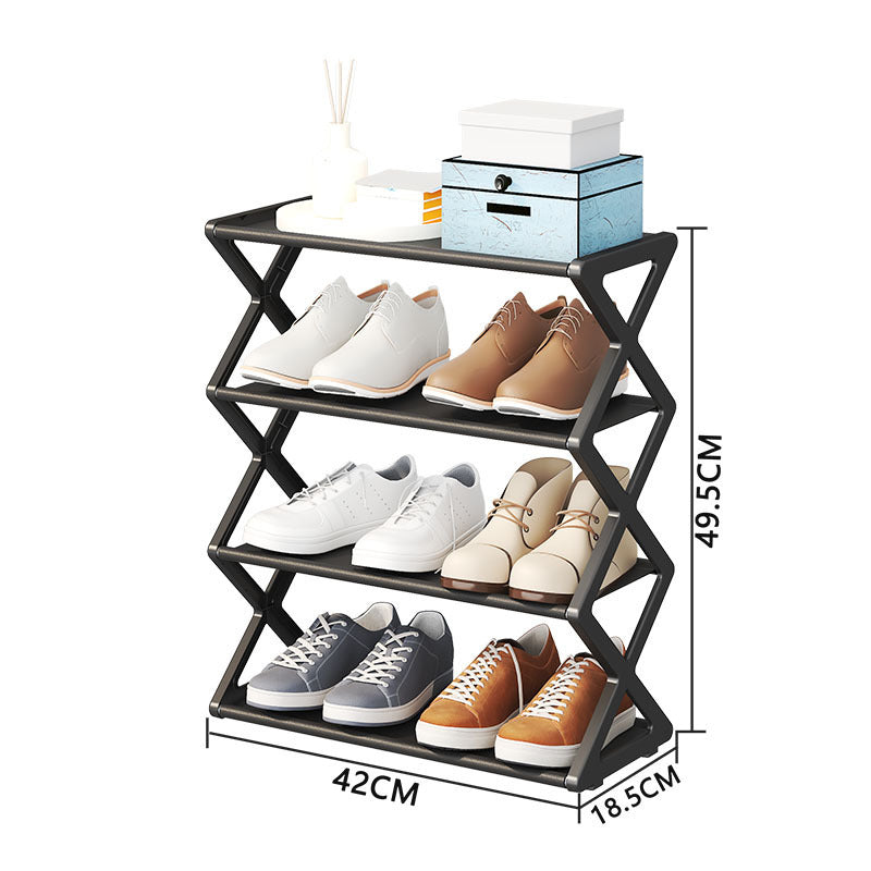 Modern X-Frame Shoe Rack