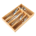Bamboo Silverware Drawer Organizer