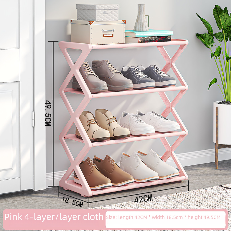 Modern X-Frame Shoe Rack