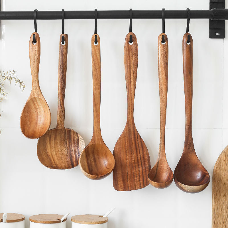 Premium Acacia Wood Cooking Utensil Set