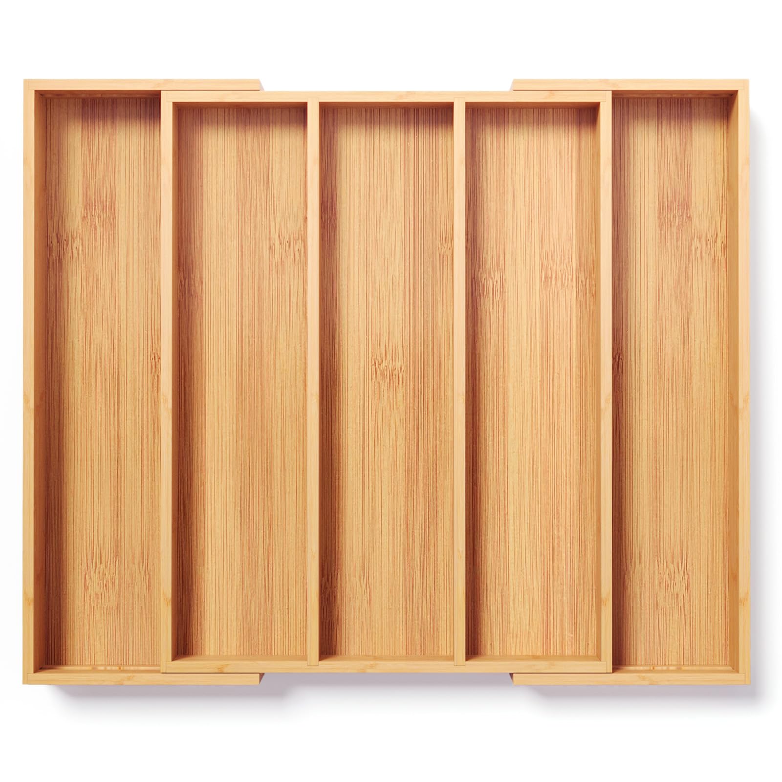 Expandable Bamboo Kitchen Drawer Organizer