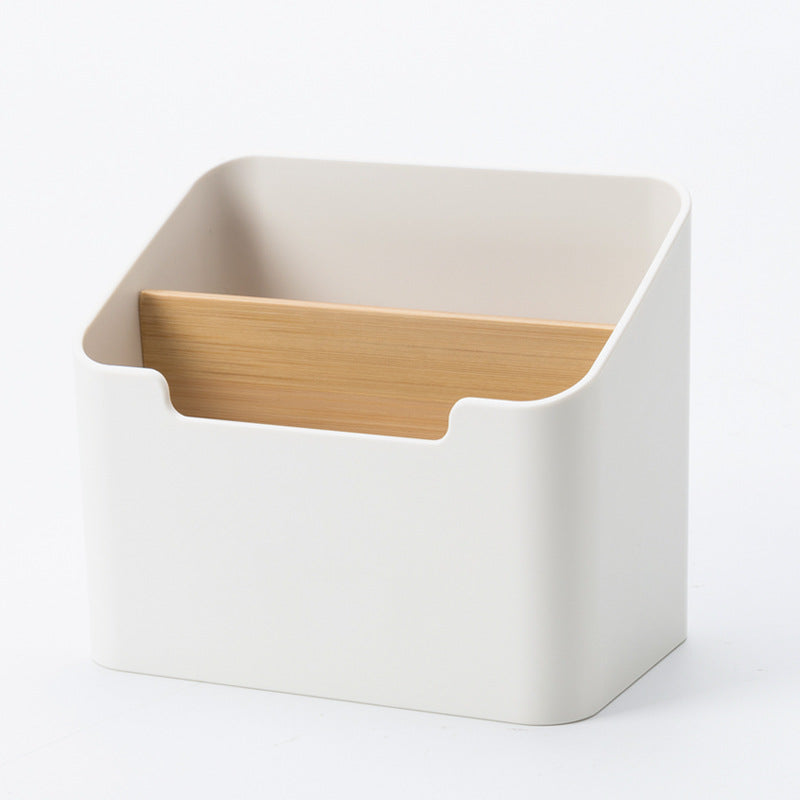 Minimalist Bamboo Remote Control Organizer