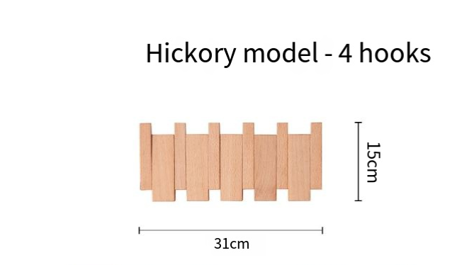 Modern Wooden Piano Key Wall Hook Rack