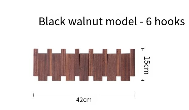 Modern Wooden Piano Key Wall Hook Rack